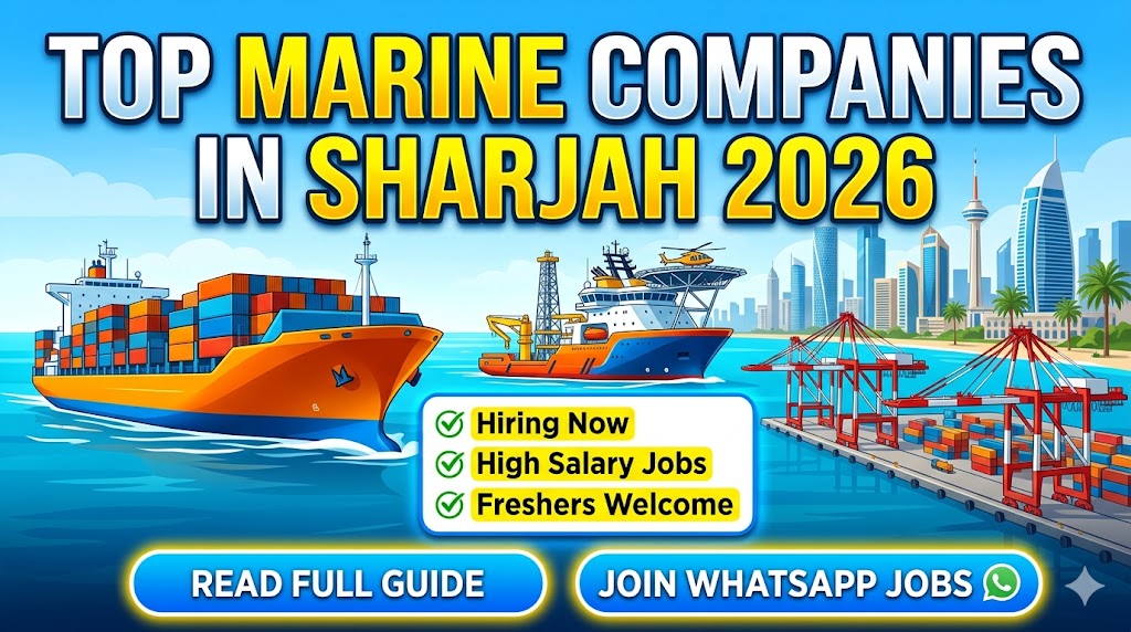 Top 10 Best Marine Companies in Sharjah (2026) – Jobs, Salaries & Hiring Guide