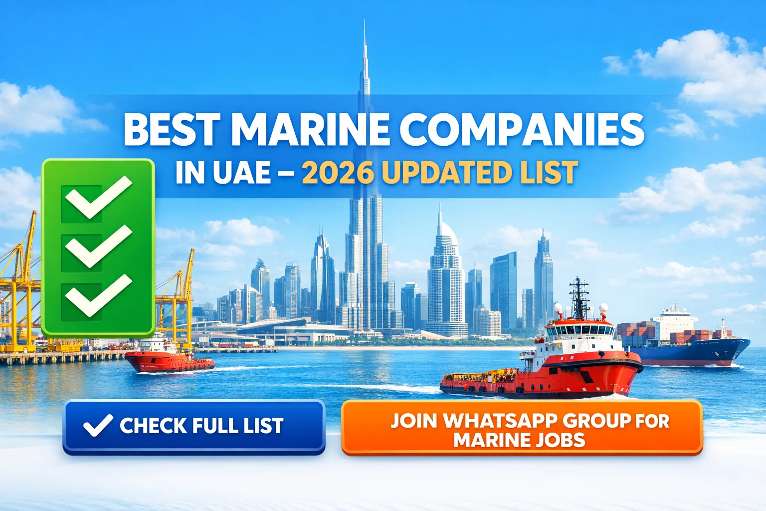 Best Marine Companies in UAE 2026 Updated List