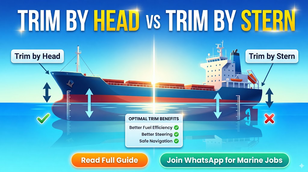 Difference Between Trim By Head And Trim By Stern in Shipping
